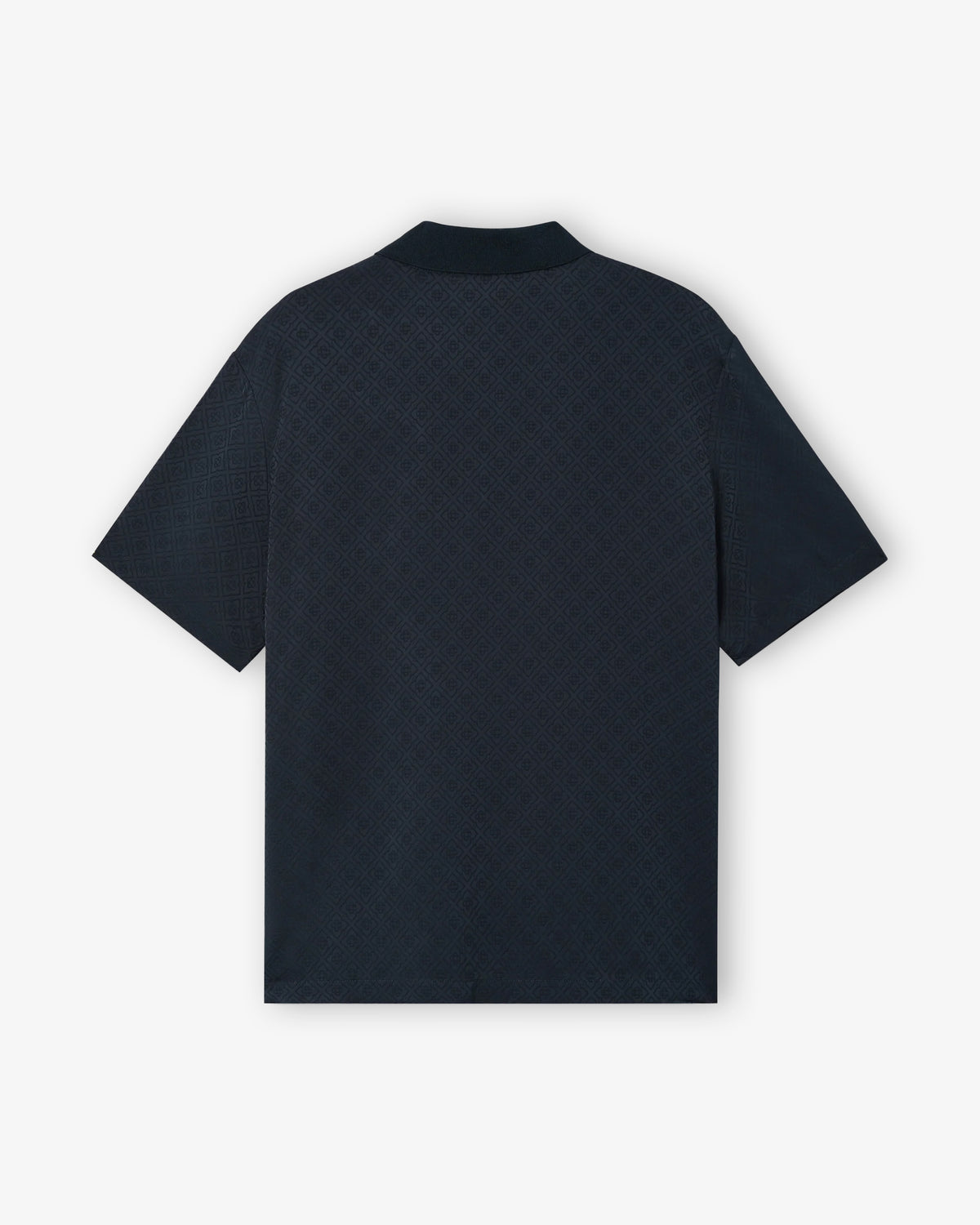 CASABLANCA Knit Collar SS Polo Navy