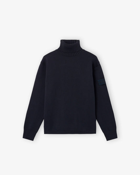 STONE ISLAND Turtle Neck Knitwear Navy