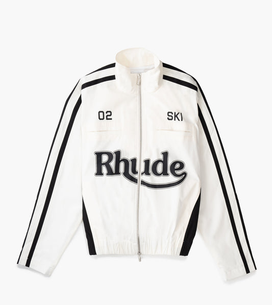 RHUDE Ski Track Jacket White Black