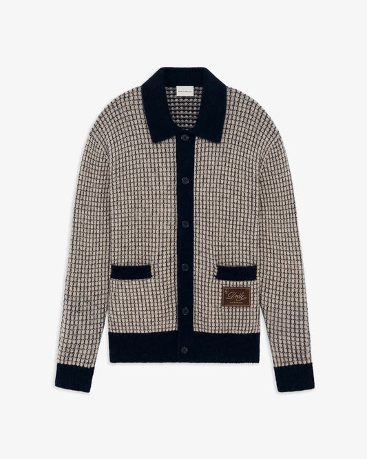 DRÔLE DE MONSIEUR Waffle Knitwear Cargidan Patch