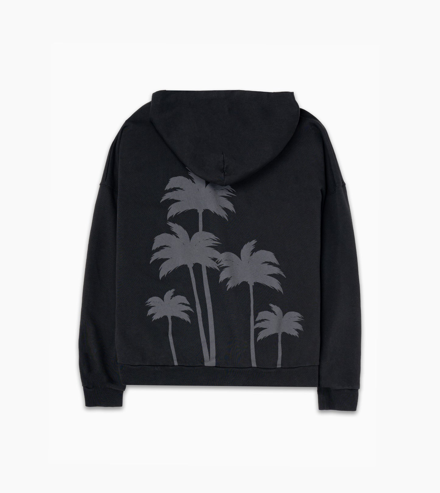 PALM ANGELS Palms Zipped Hoody Vintage Black