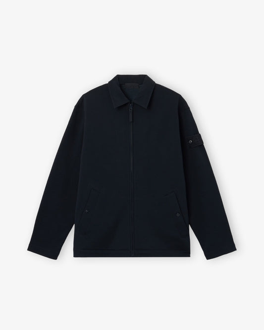 STONE ISLAND Zip Up Cardigan Navy Blue