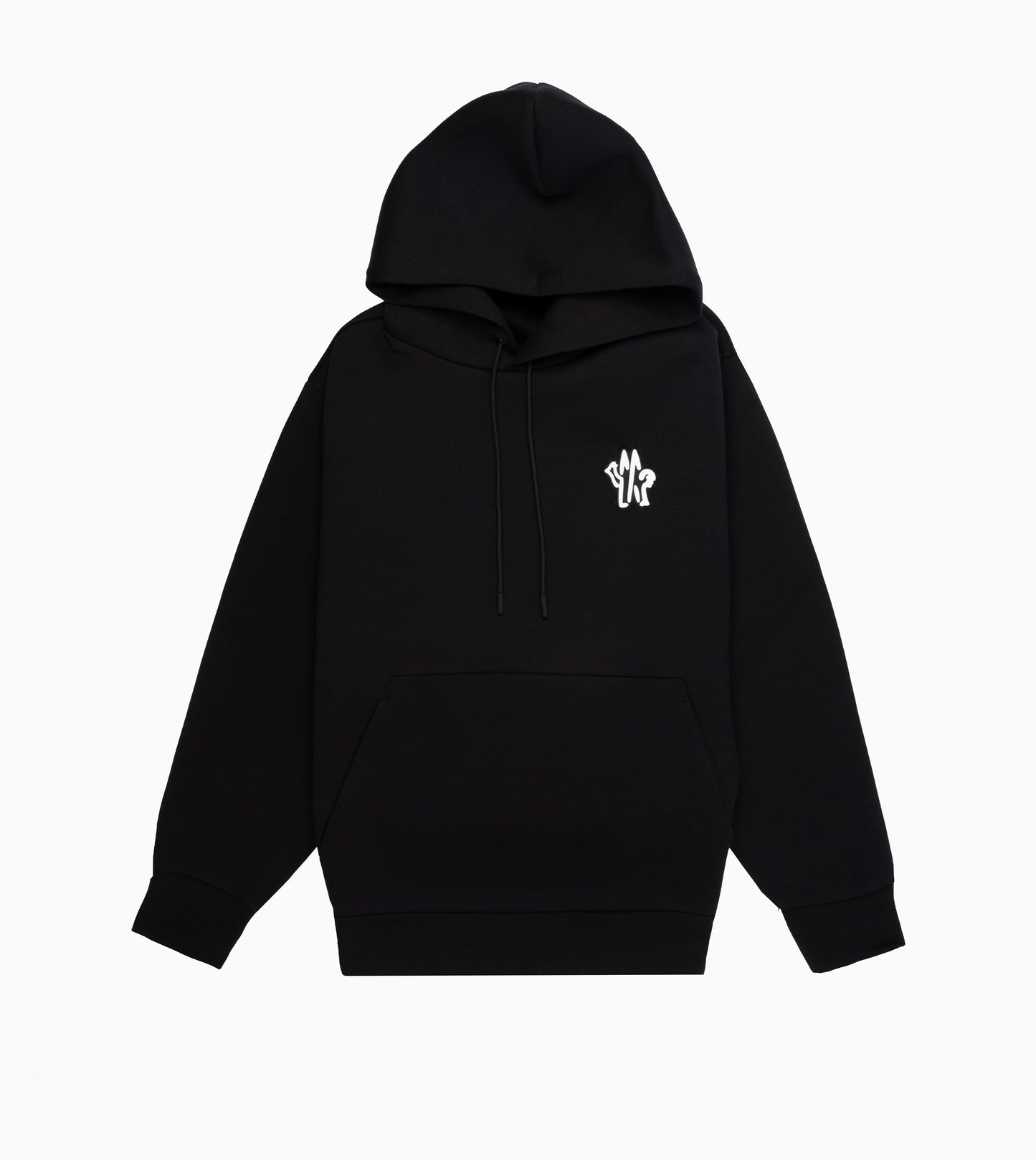 MONCLER Neoprene Hooded Sweatshirt with Logo