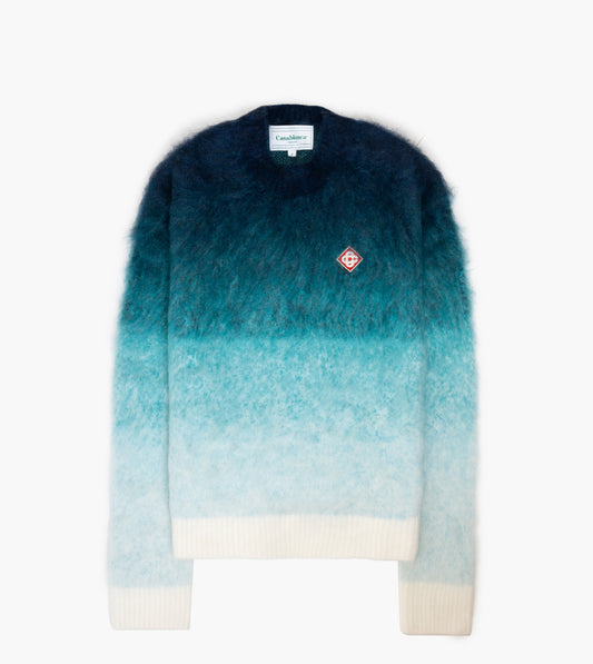 CASABLANCA Gradient Mohair Crewneck