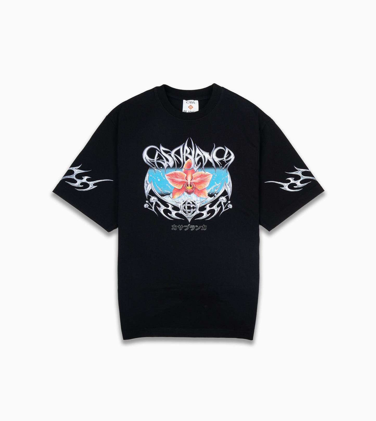 CASABLANCA Blades Oversized T-Shirt Black