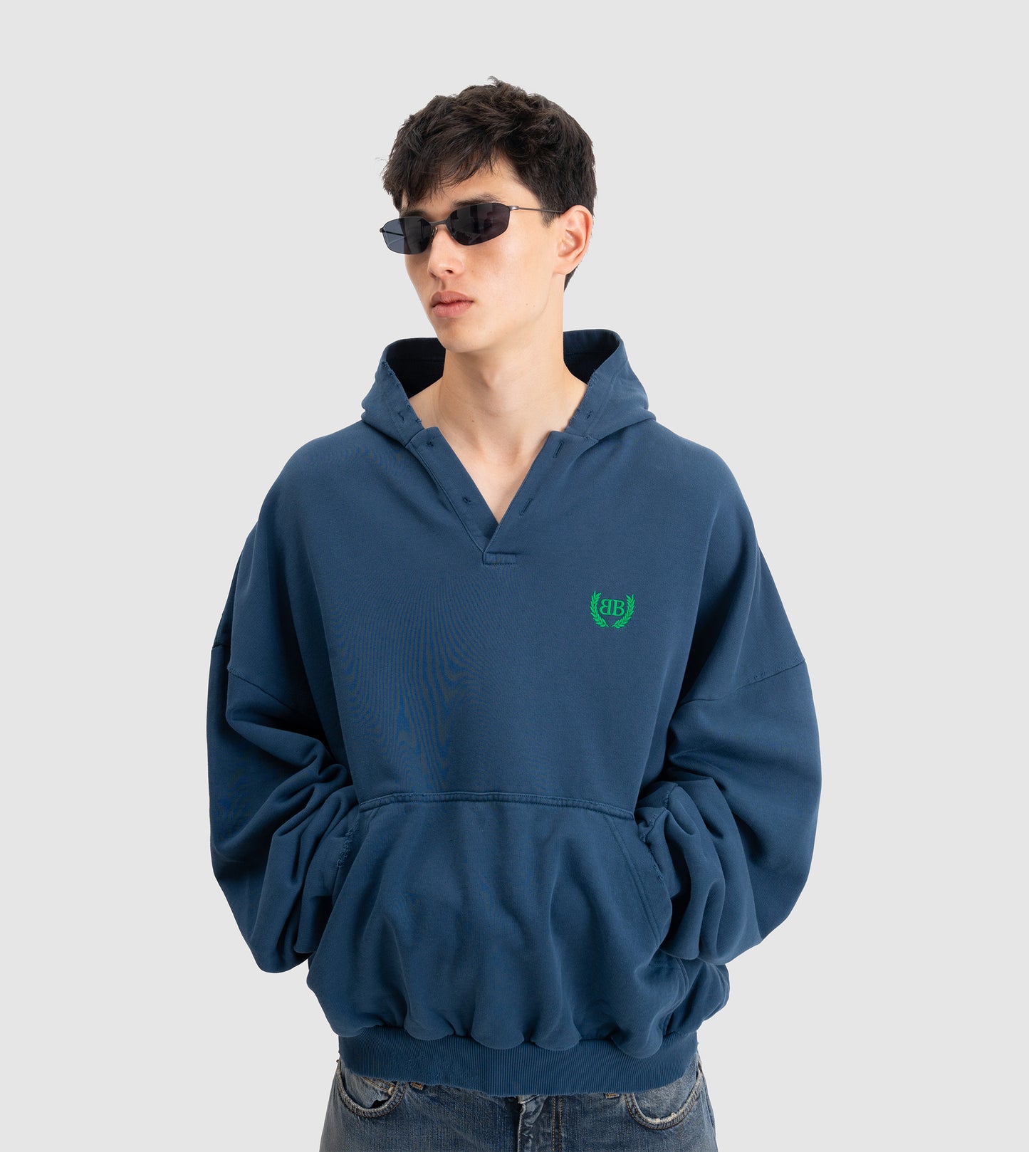 BALENCIAGA Polo Hoodie Laurel