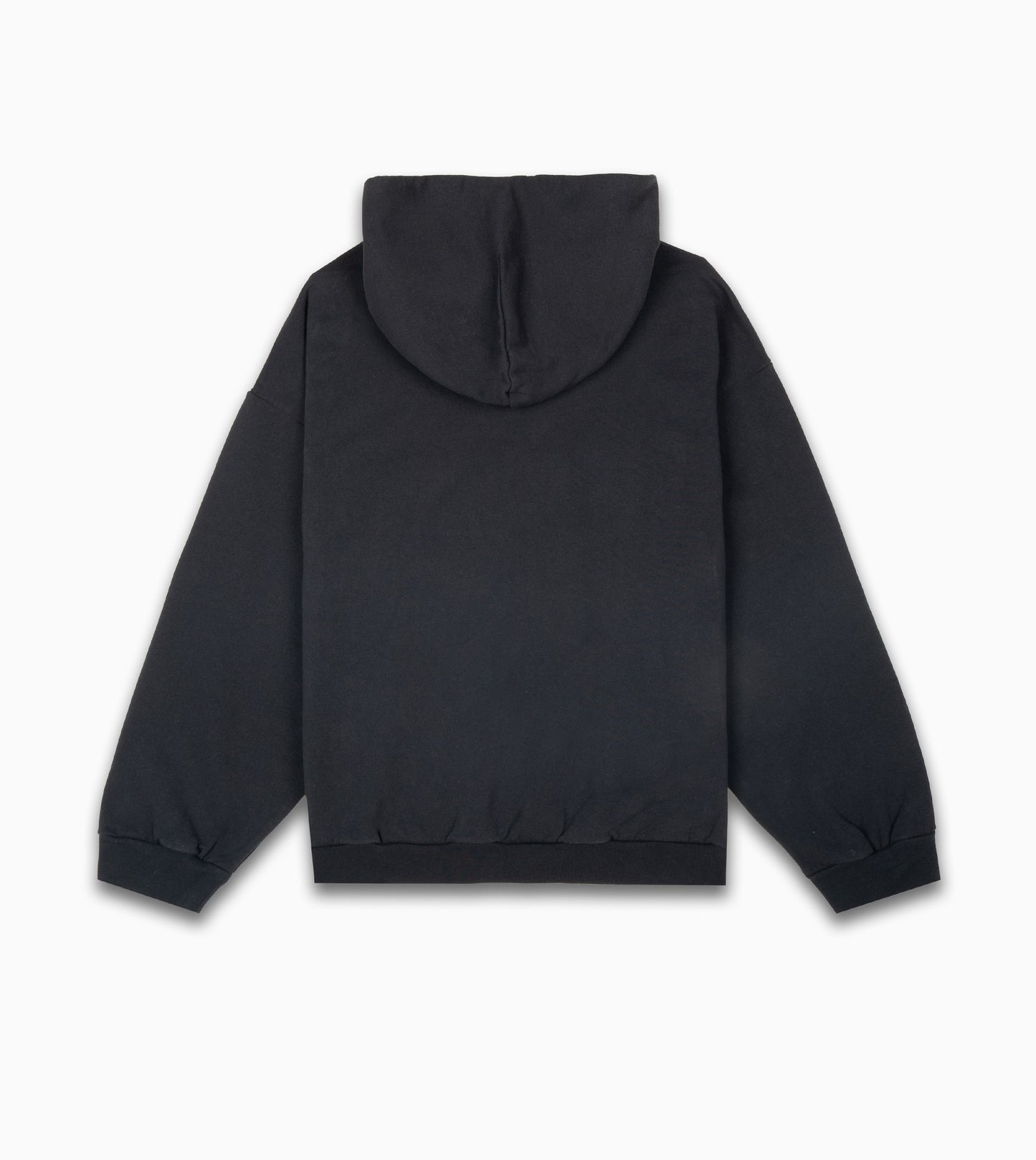 BALENCIAGA Nano Bb Hoodie Medium Fit in Black Faded