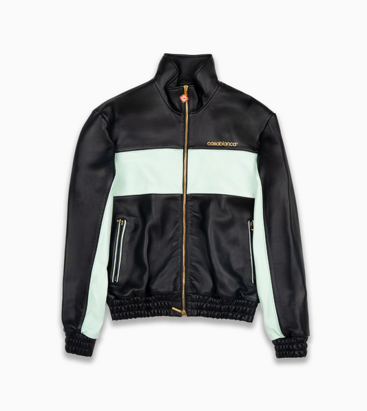 CASABLANCA Track Leather Jacket