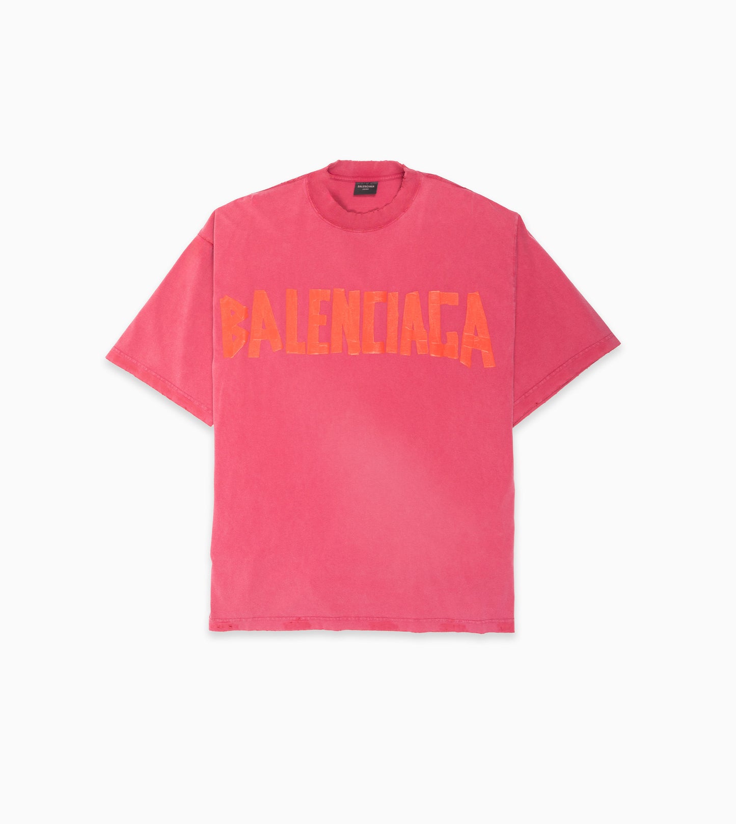 BALENCIAGA Tape Type T-shirt Fucsia