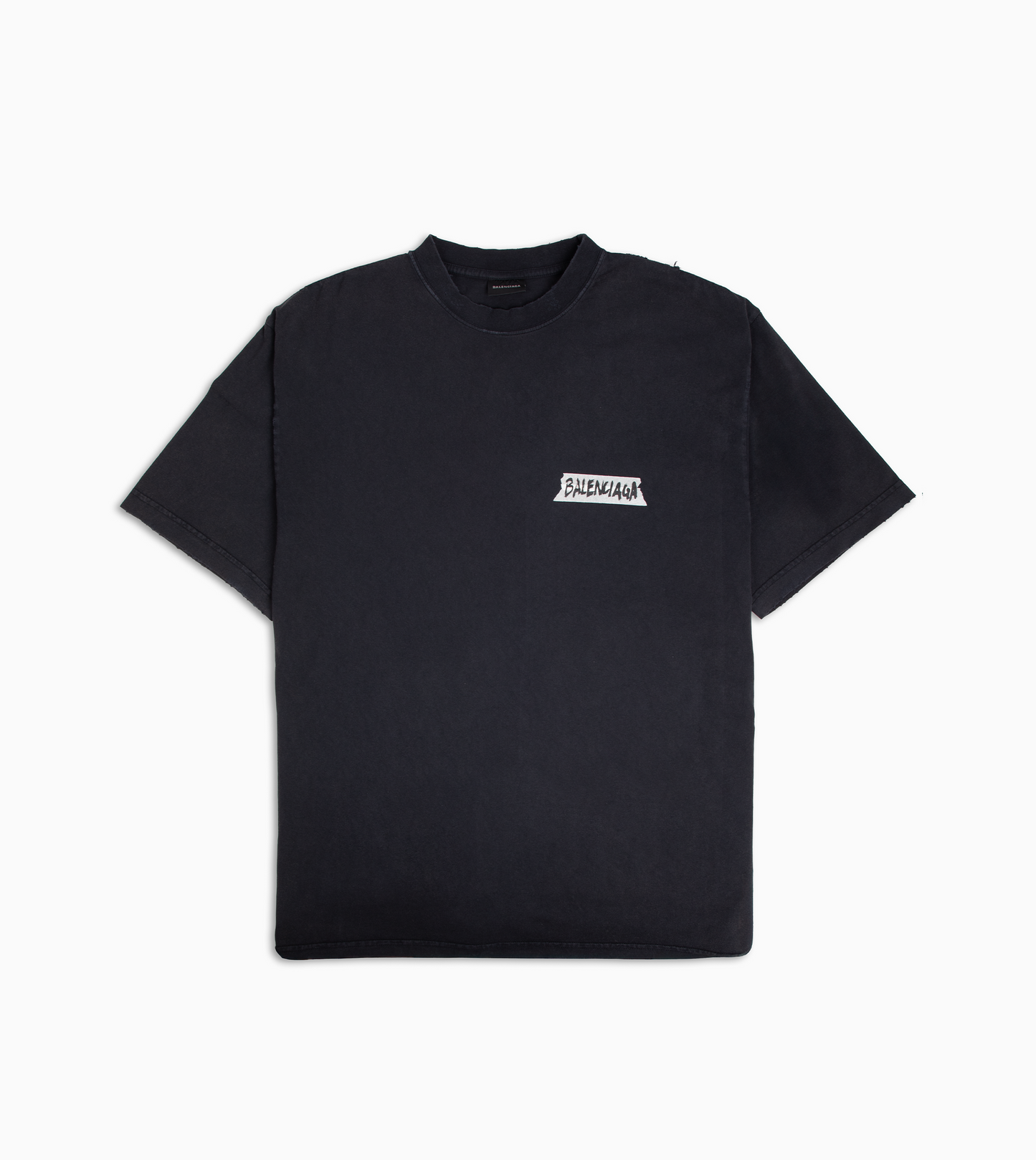 BALENCIAGA Masking Tape T-shirt Black