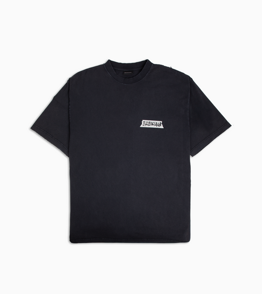 BALENCIAGA Masking Tape T-shirt Black