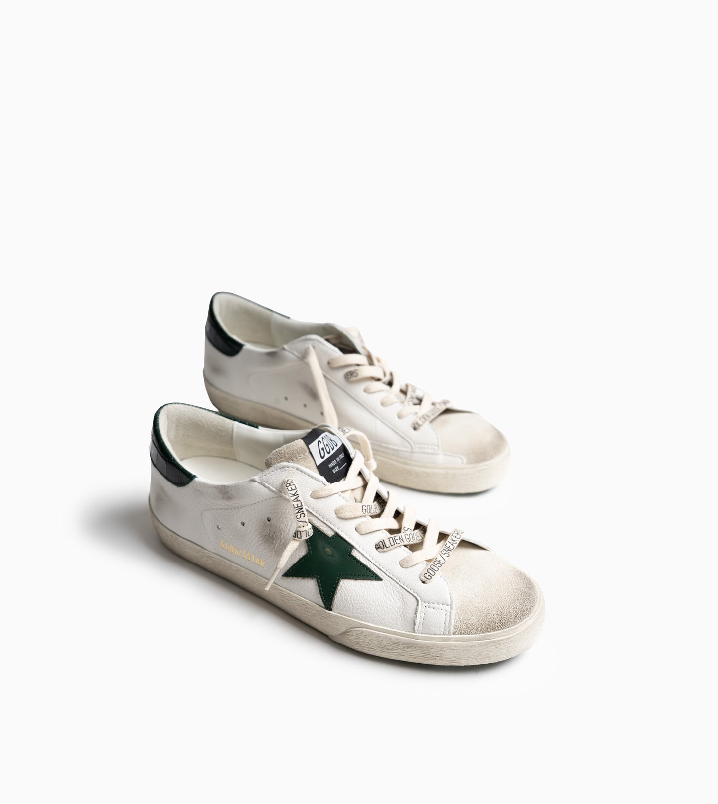 GOLDEN GOOSE Superstar White Green