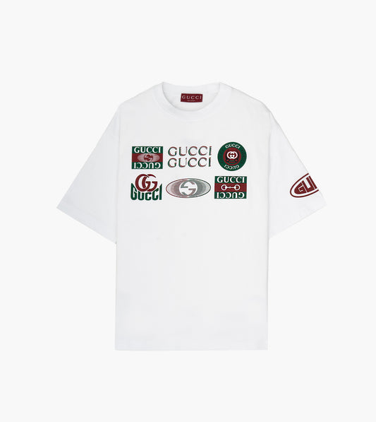 GUCCI Cottom T-shirt with Gucci print