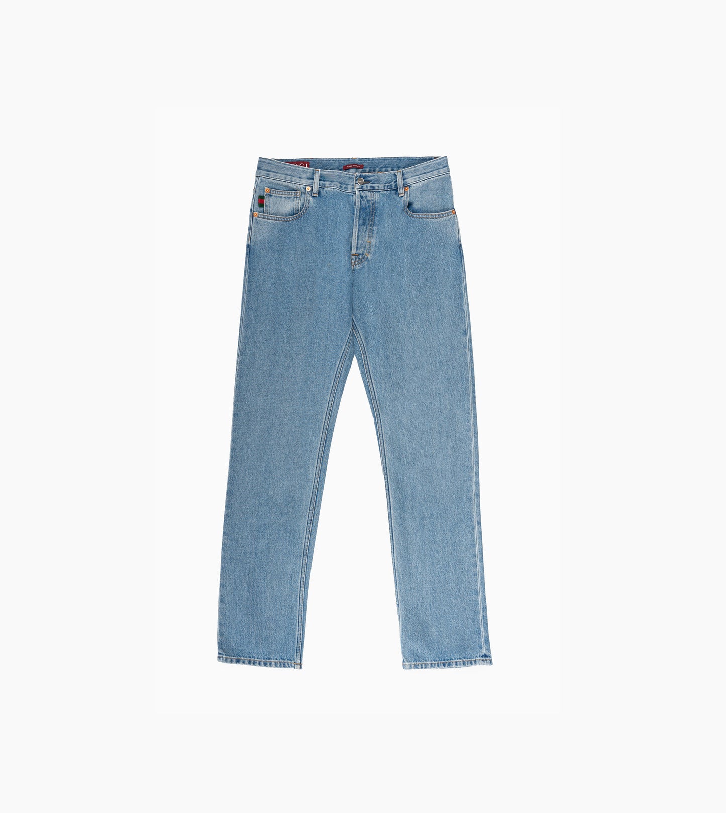 GUCCI Eco-Washed Organic Denim Blue Pant