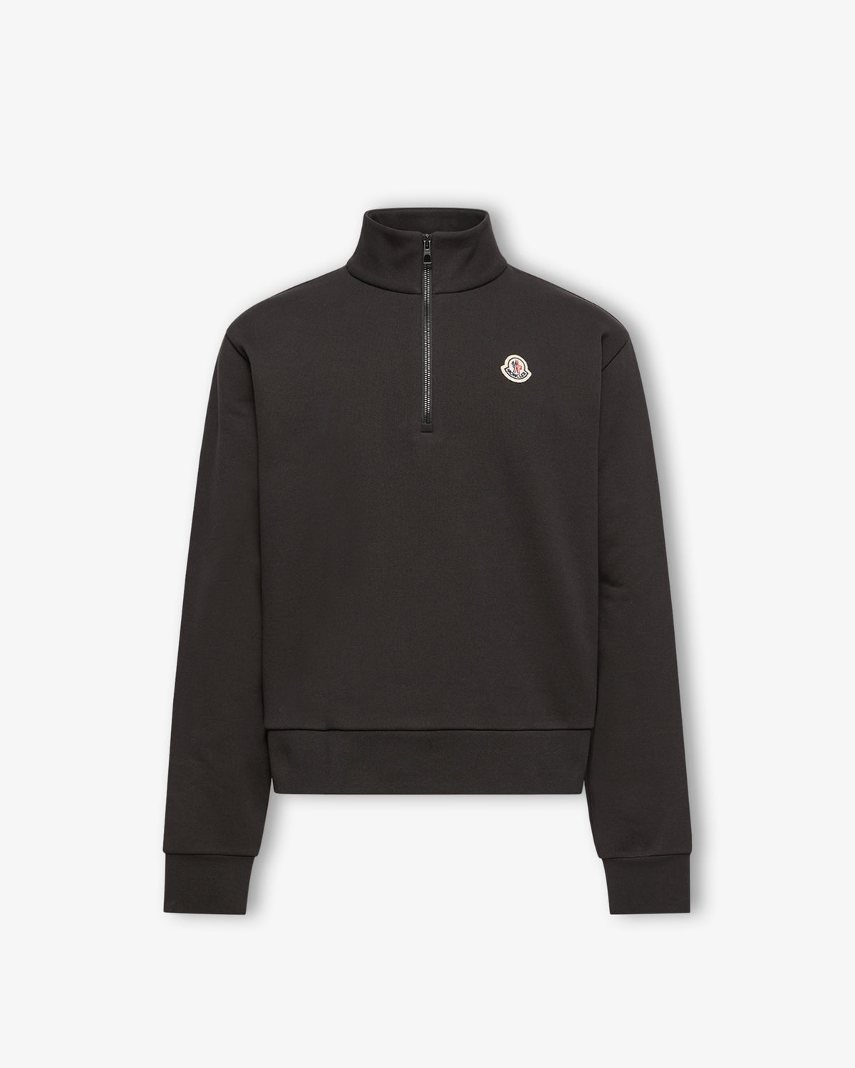 MONCLER Mid-Zip Sweatshirt Black