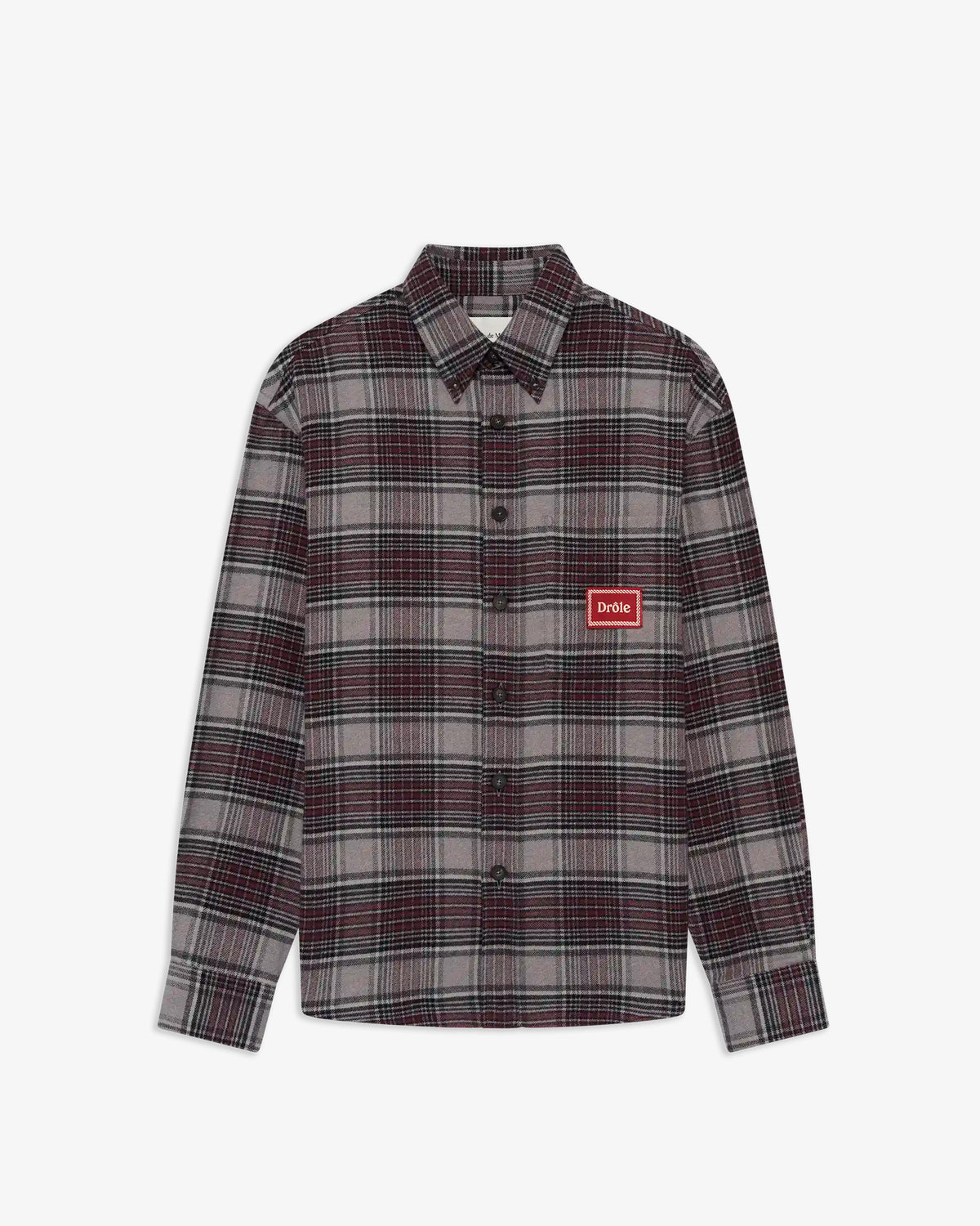 DRÔLE DE MONSIEUR Boxy Flanel Checked Shirt