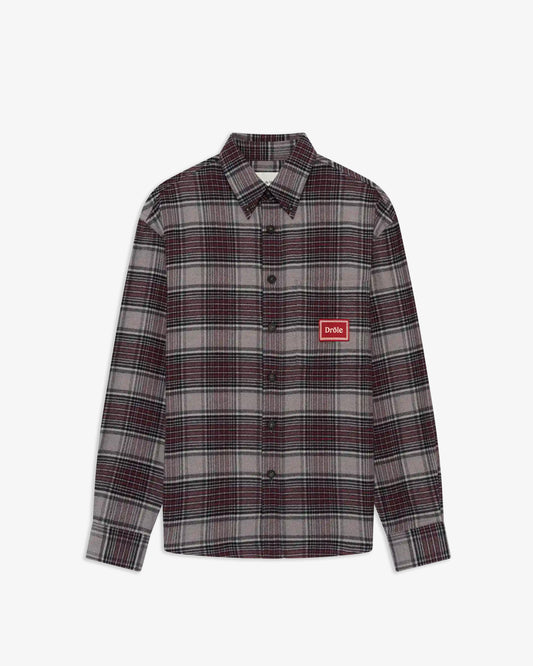 DRÔLE DE MONSIEUR Boxy Flanel Checked Shirt