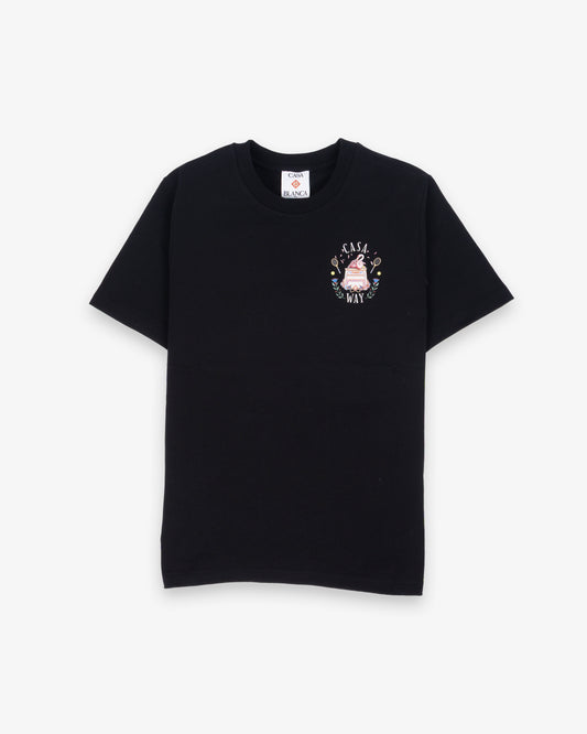 CASABLANCA Classic T-Shirt Casaway Black