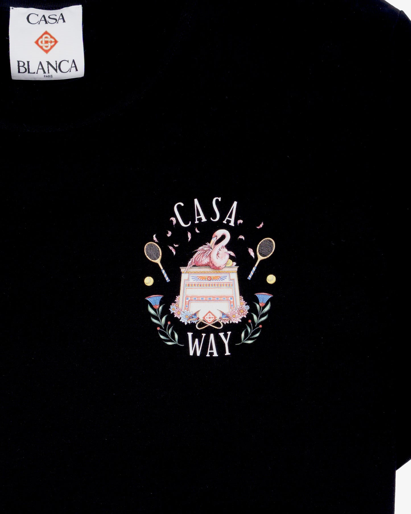 CASABLANCA Classic T-Shirt Casaway Black
