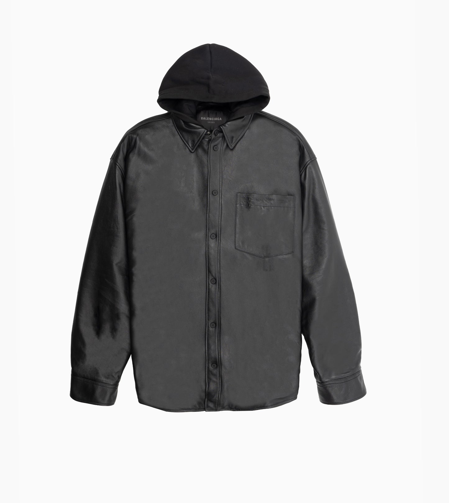 BALENCIAGA Supersoft Leather Overshirt