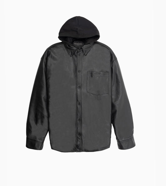 BALENCIAGA Supersoft Leather Overshirt