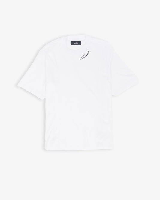 AMIRI Script Tee White