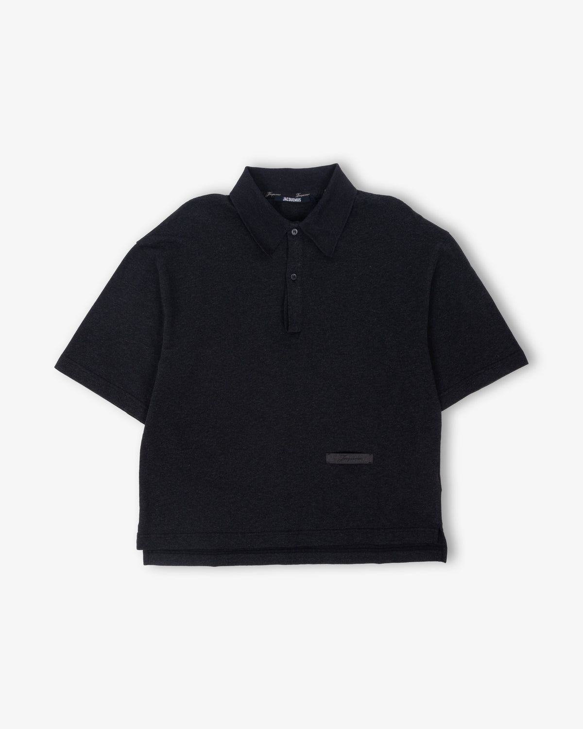 JACQUEMUS Le Polo Ruban DK Grey