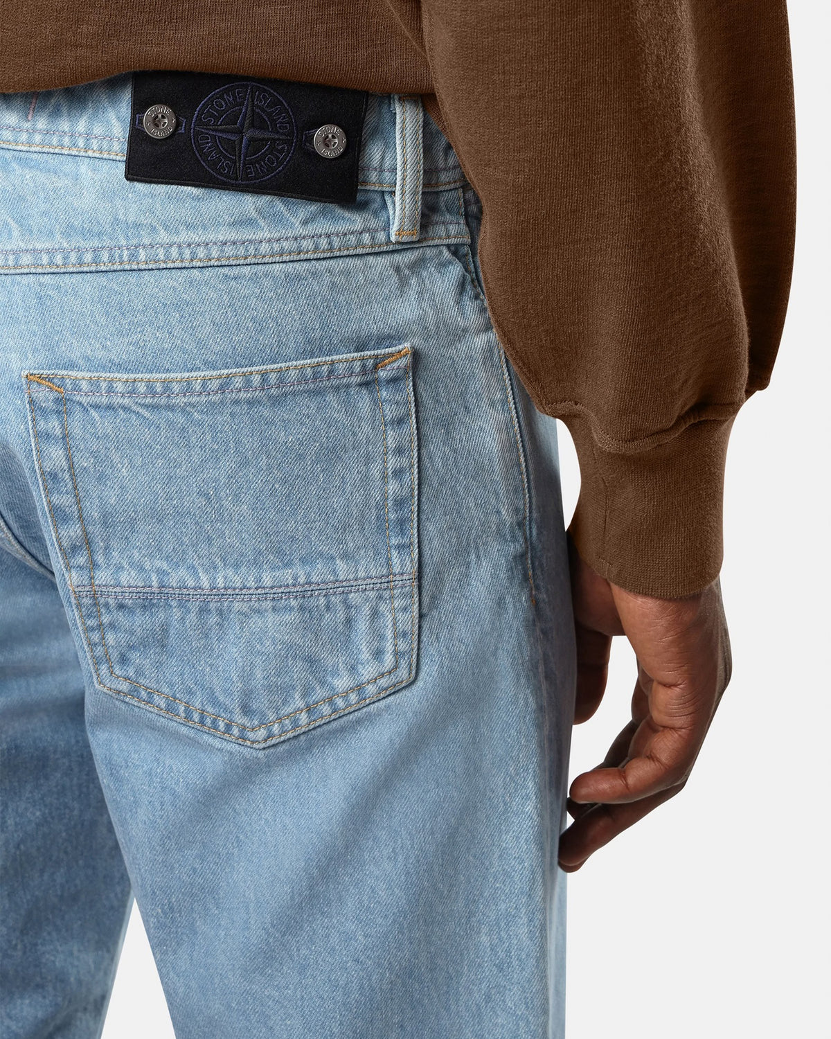 STONE ISLAND Trousers Blue Light Wash