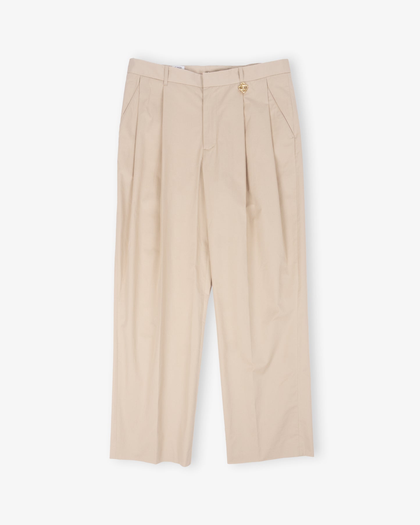 CASABLANCA Pleated Straight Leg Trouser