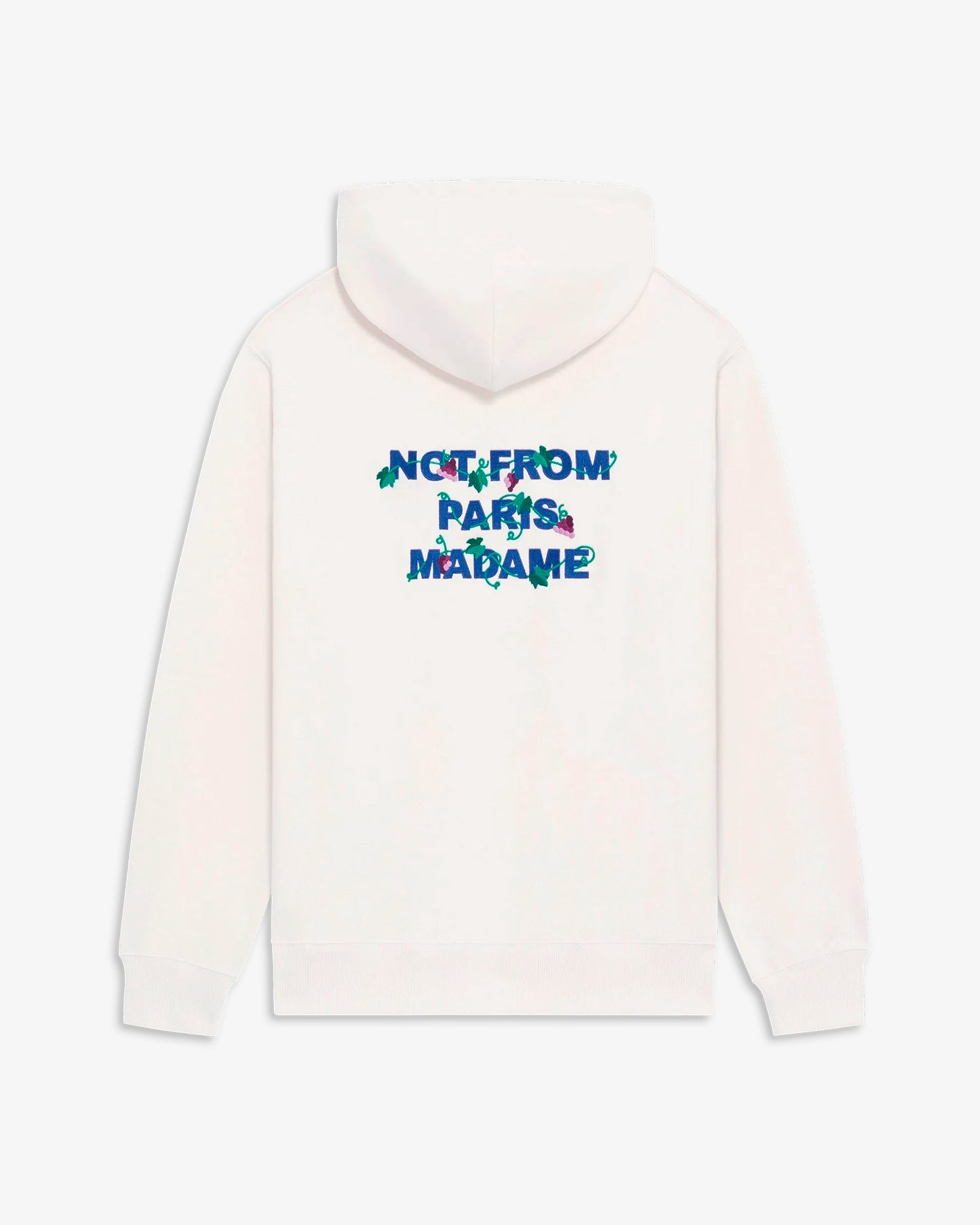 DRÔLE DE MONSIEUR Vine Embroidered Slogan Hoodie