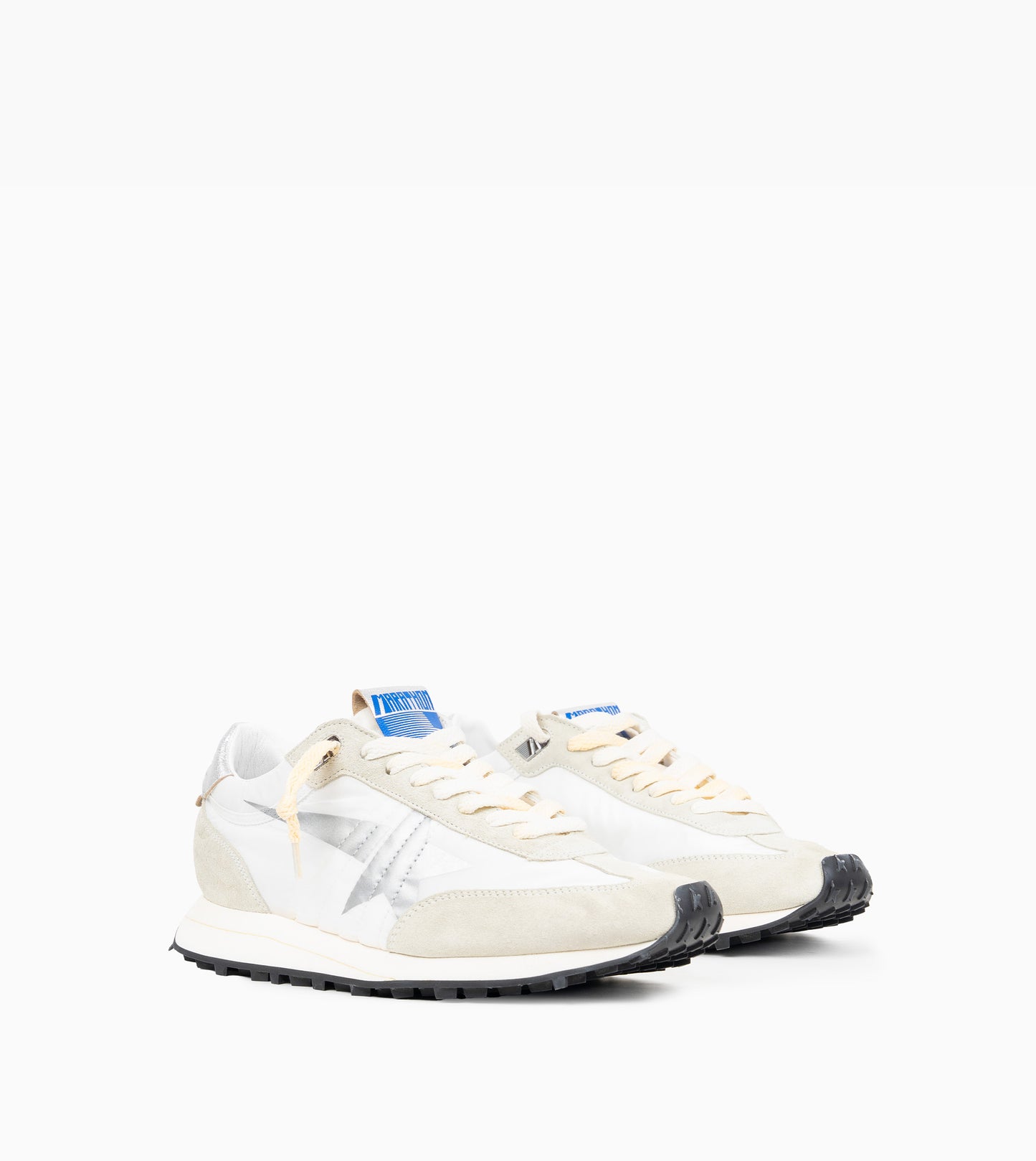 GOLDEN GOOSE Running Marathon Nylon White/Grey/Silver