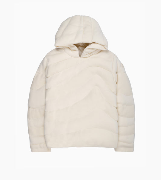 MONCLER Hoodie Cream White