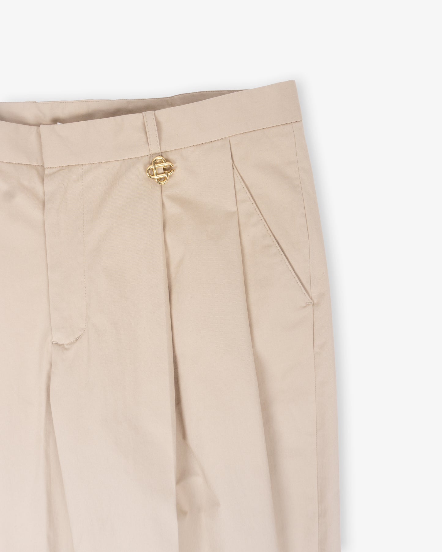 CASABLANCA Pleated Straight Leg Trouser