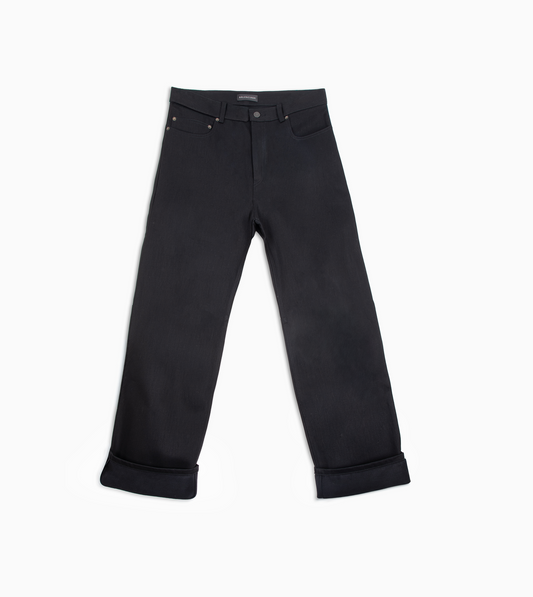 BALENCIAGA Curved Knee Pant Black