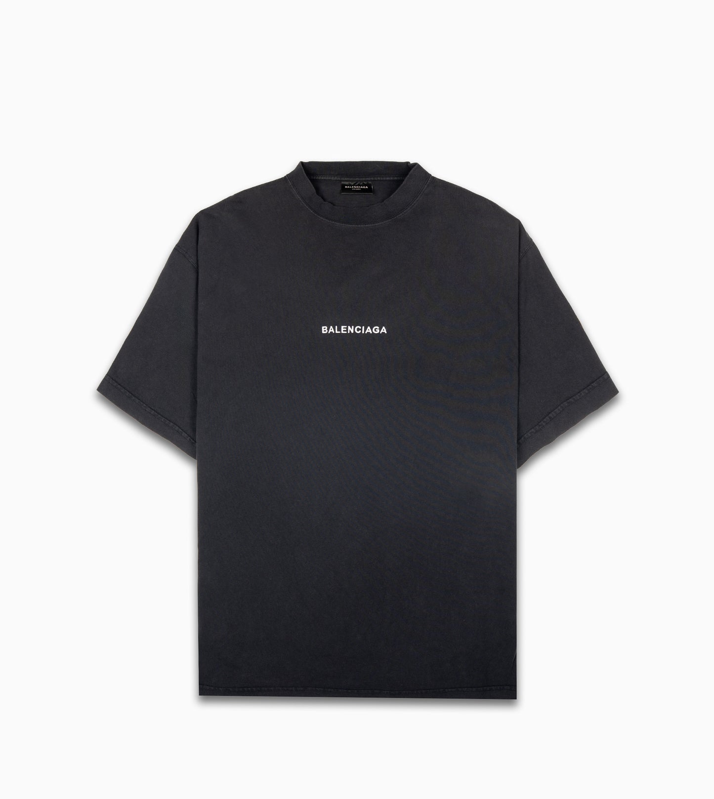 BALENCIAGA Uniform Merch Oversized T-shirt in Black Faded