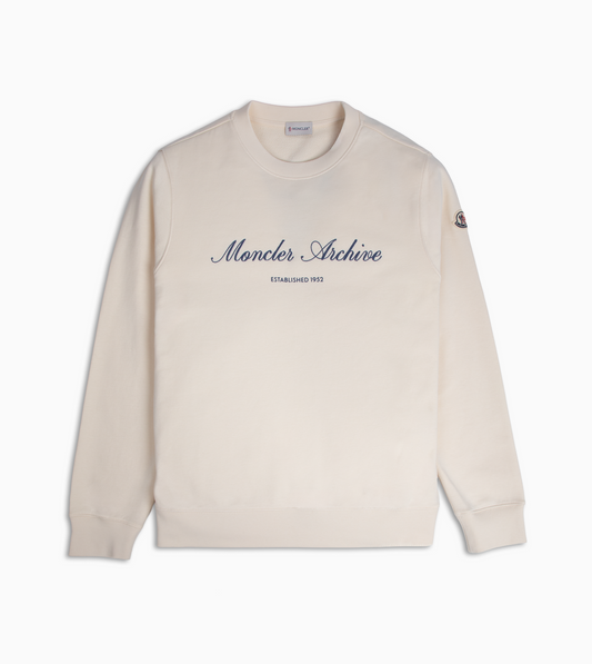 MONCLER Sweatshirt Archive Ecru