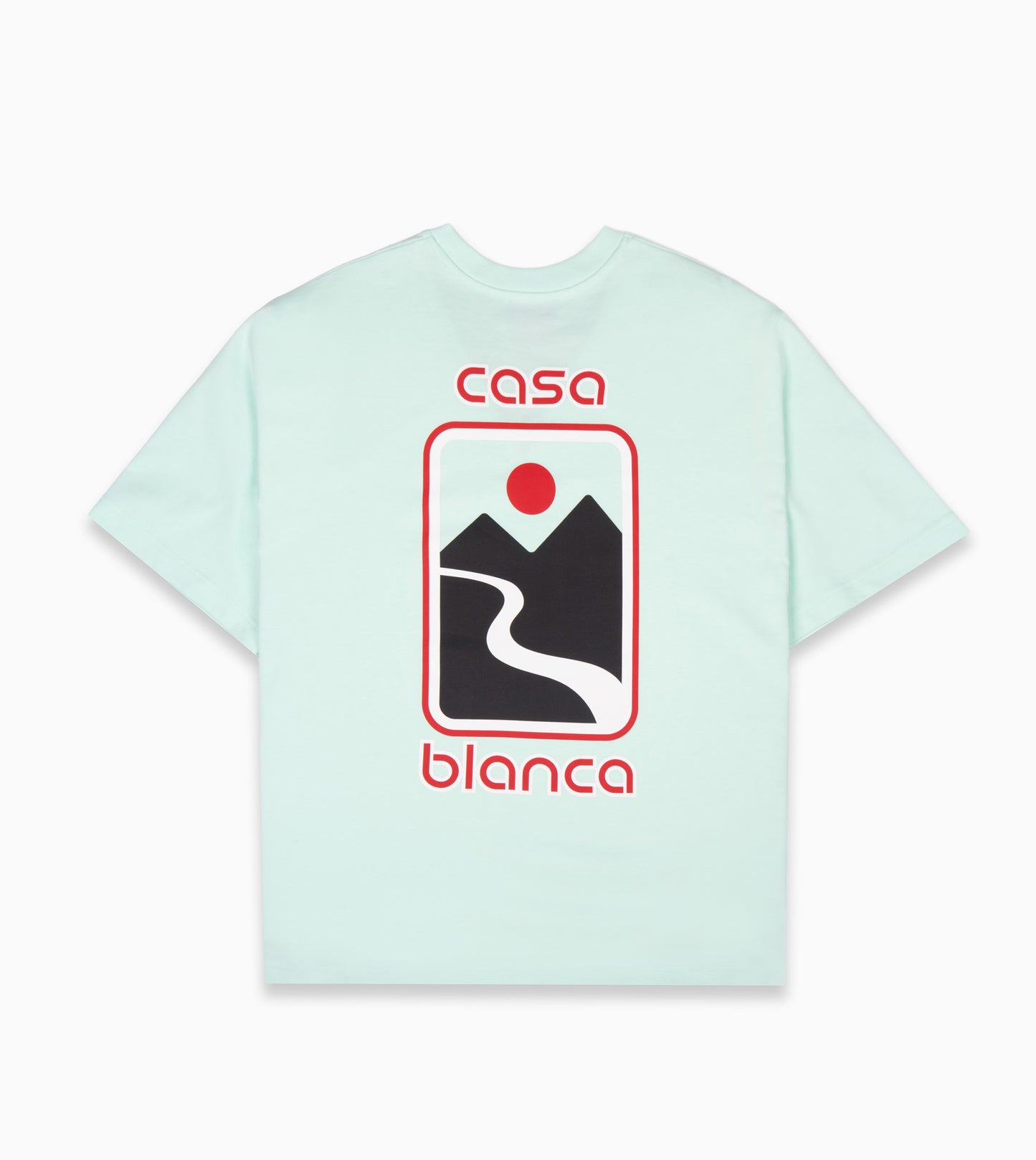 CASABLANCA Sunset Valley Screen Printed Oversized T-shirt