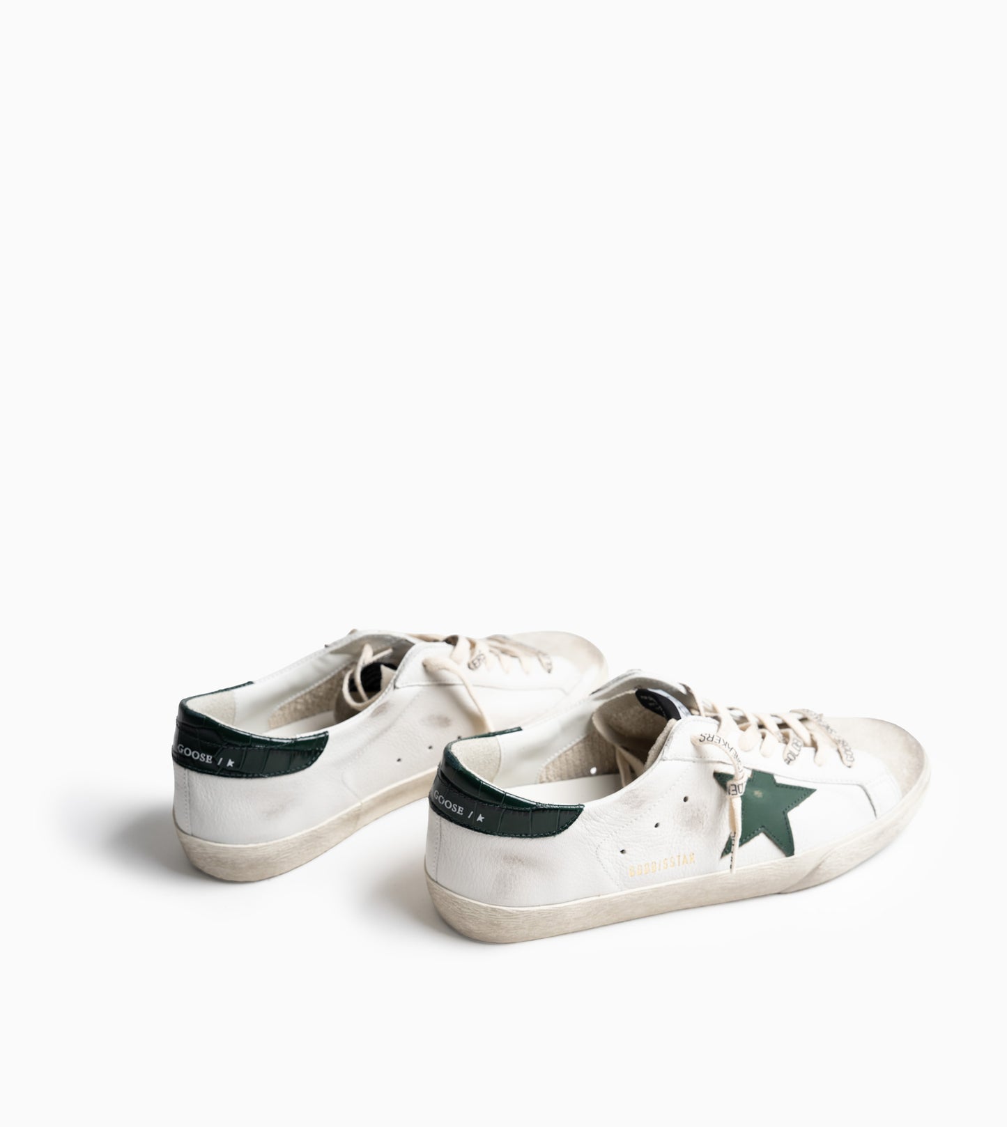 GOLDEN GOOSE Superstar White Green