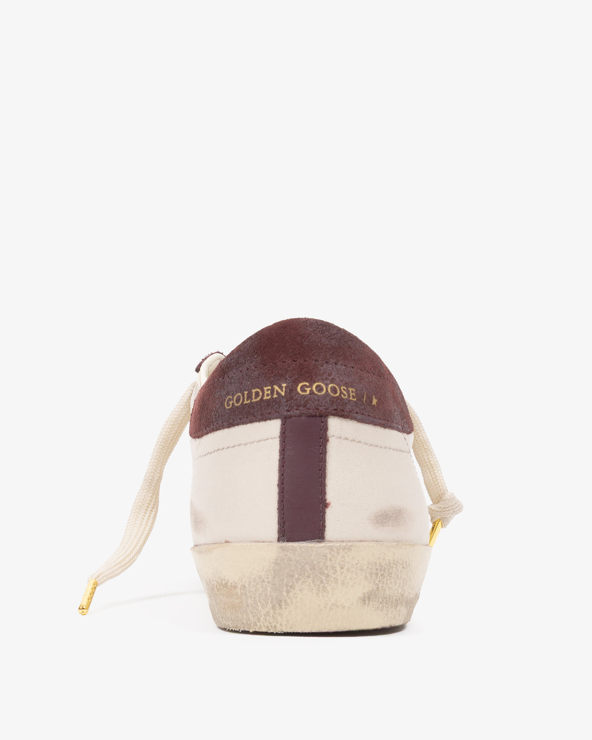 GOLDEN GOOSE SUPER STAR Suede Butter Beige Burgundy