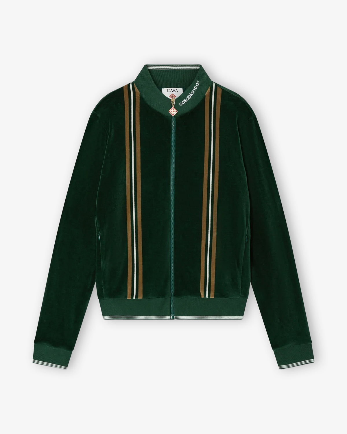 CASABLANCA Velour Stripe Track Jacket