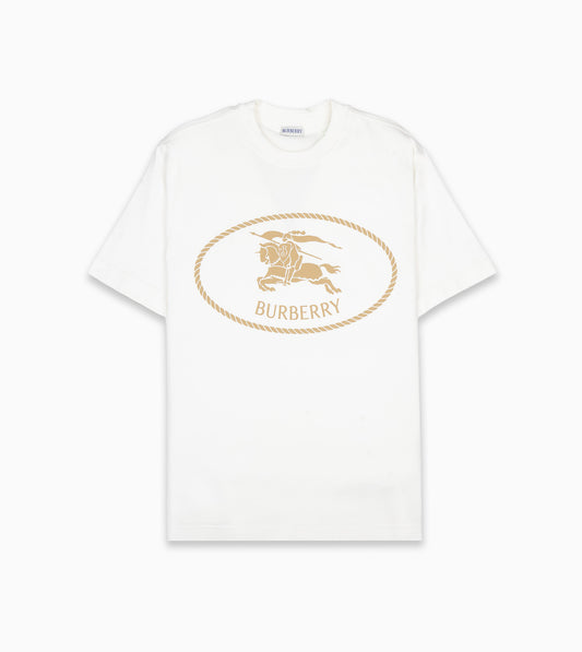 BURBERRY  Cotton T-shirt with Knight Stamp motif