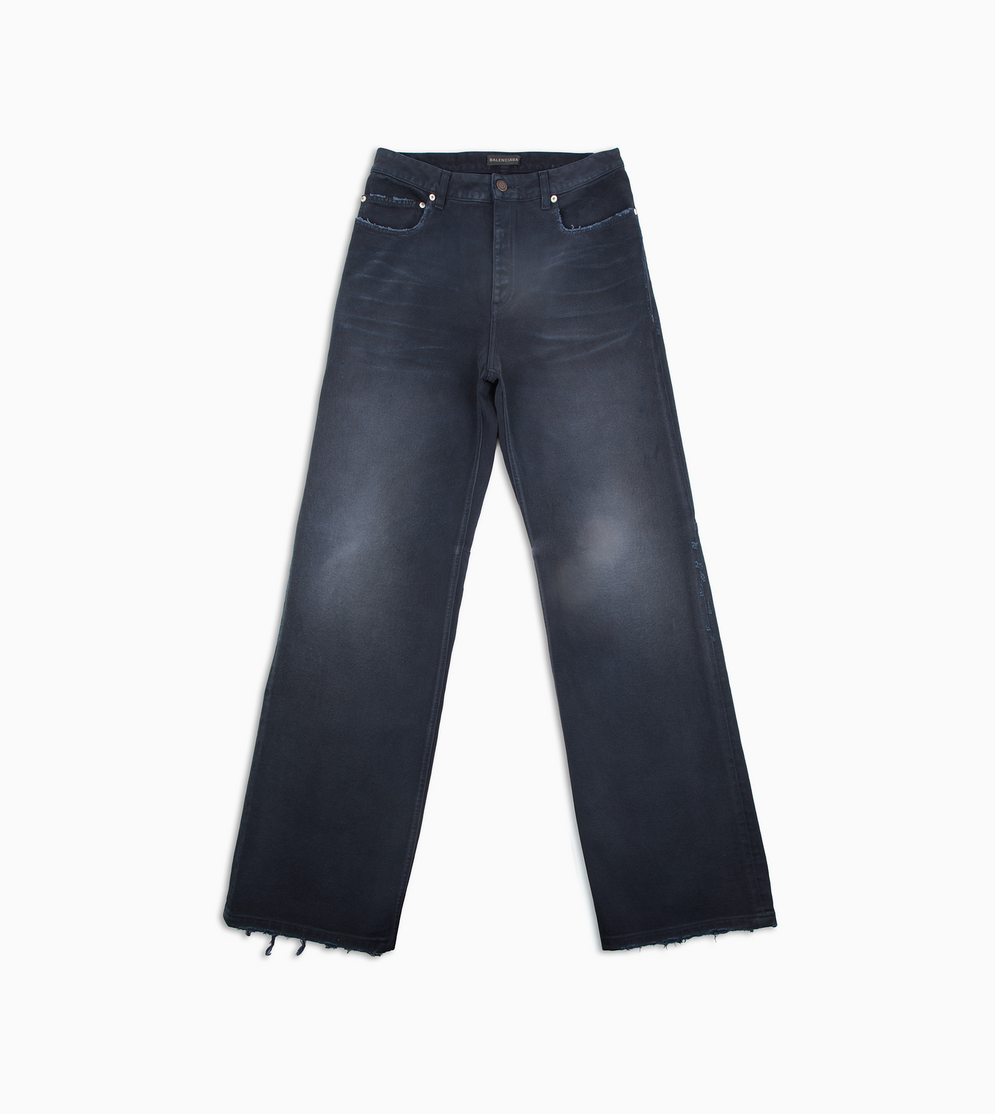 BALENCIAGA Curved Knee Pant Navy