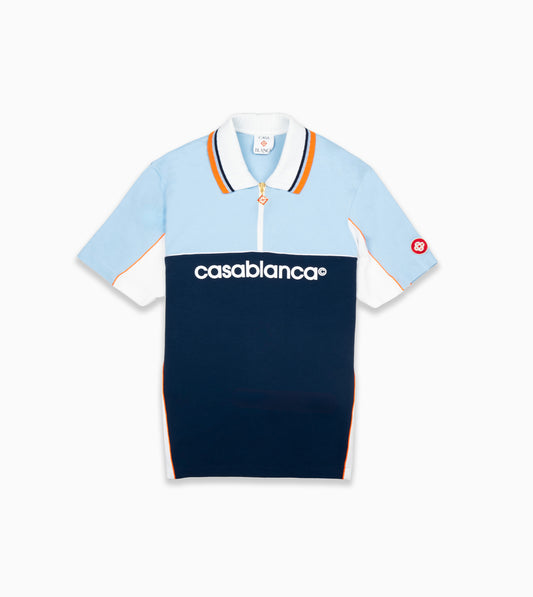 CASABLANCA Oversized Polo Blue