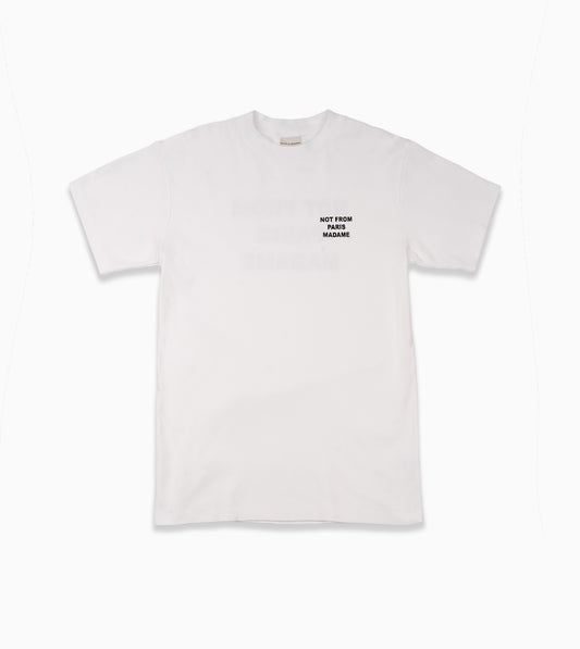 DRÔLE DE MONSIEUR Le T-Shirt Slogan Optic White