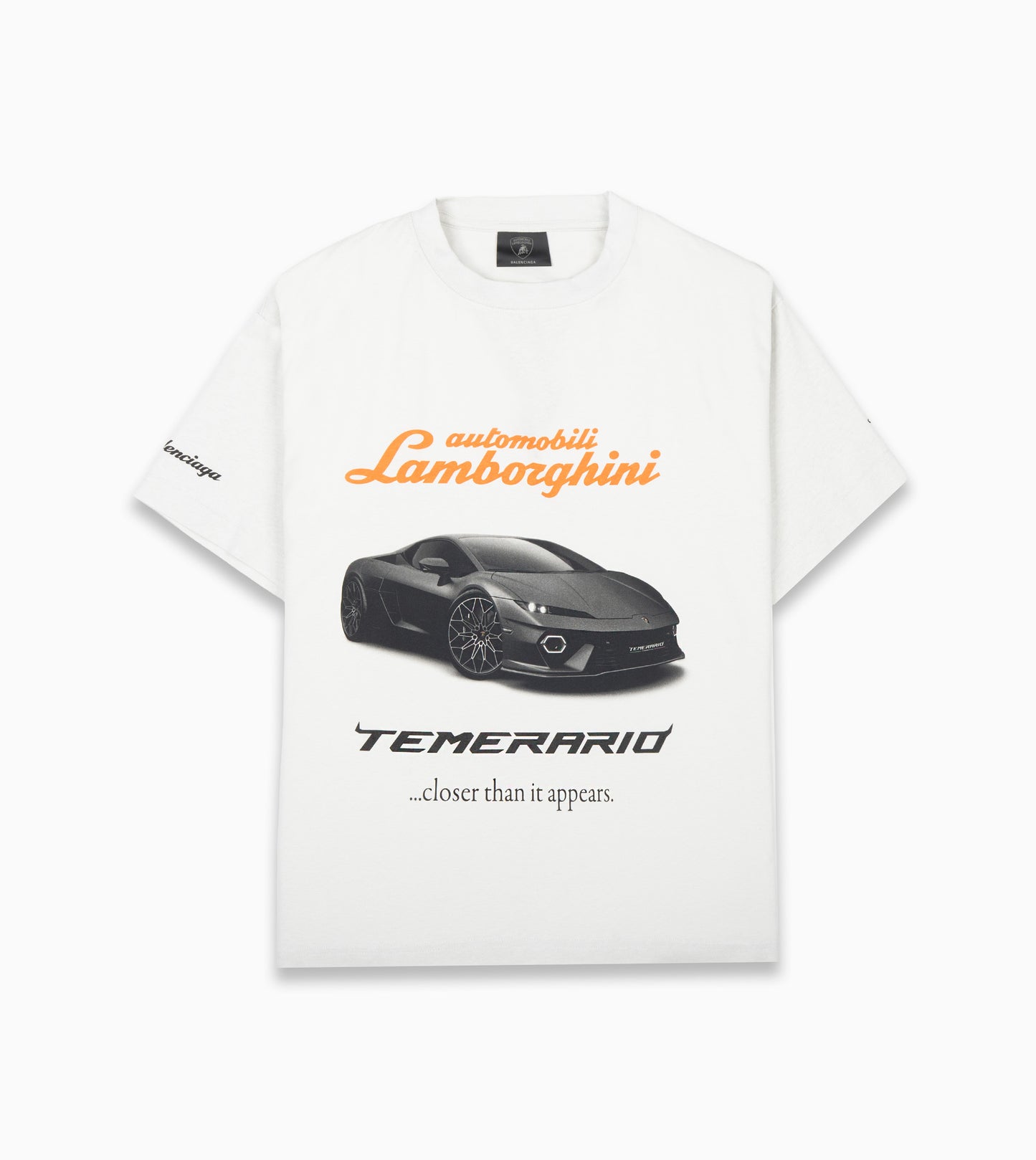 BALENCIAGA  Automobili Lamborghini Boxy T-shirt in White