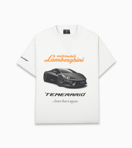 BALENCIAGA  Automobili Lamborghini Boxy T-shirt in White