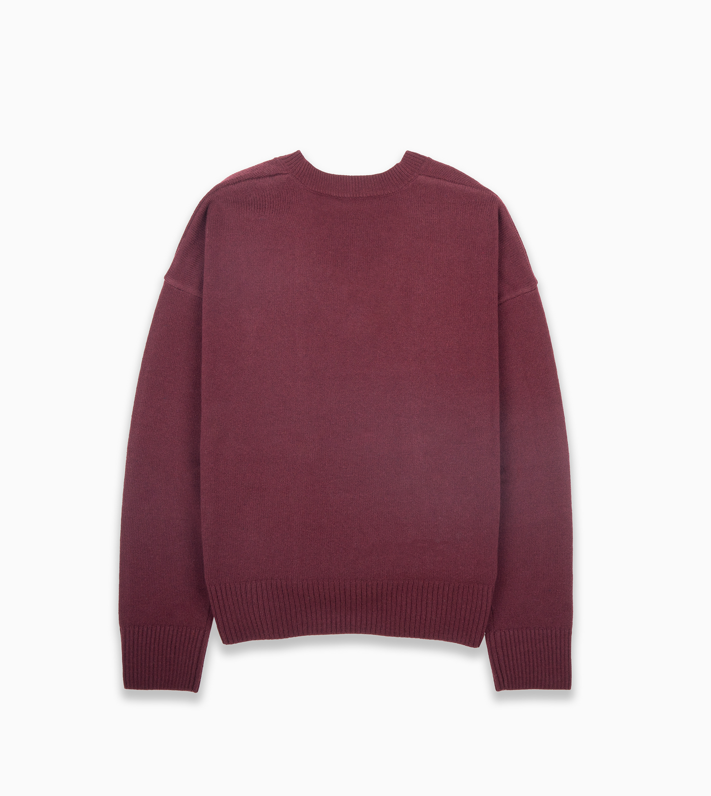 AMI Wool V Neck Adc Burgundy