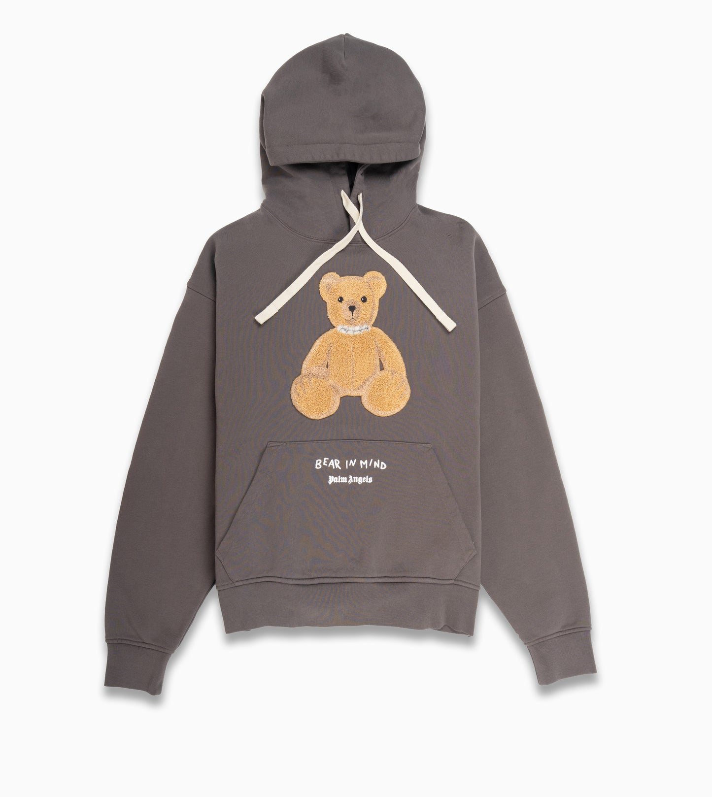 PALM ANGELS Bear in Mind Hoodie Taupe