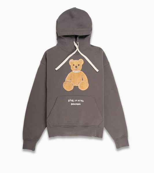 PALM ANGELS Bear in Mind Hoodie Taupe