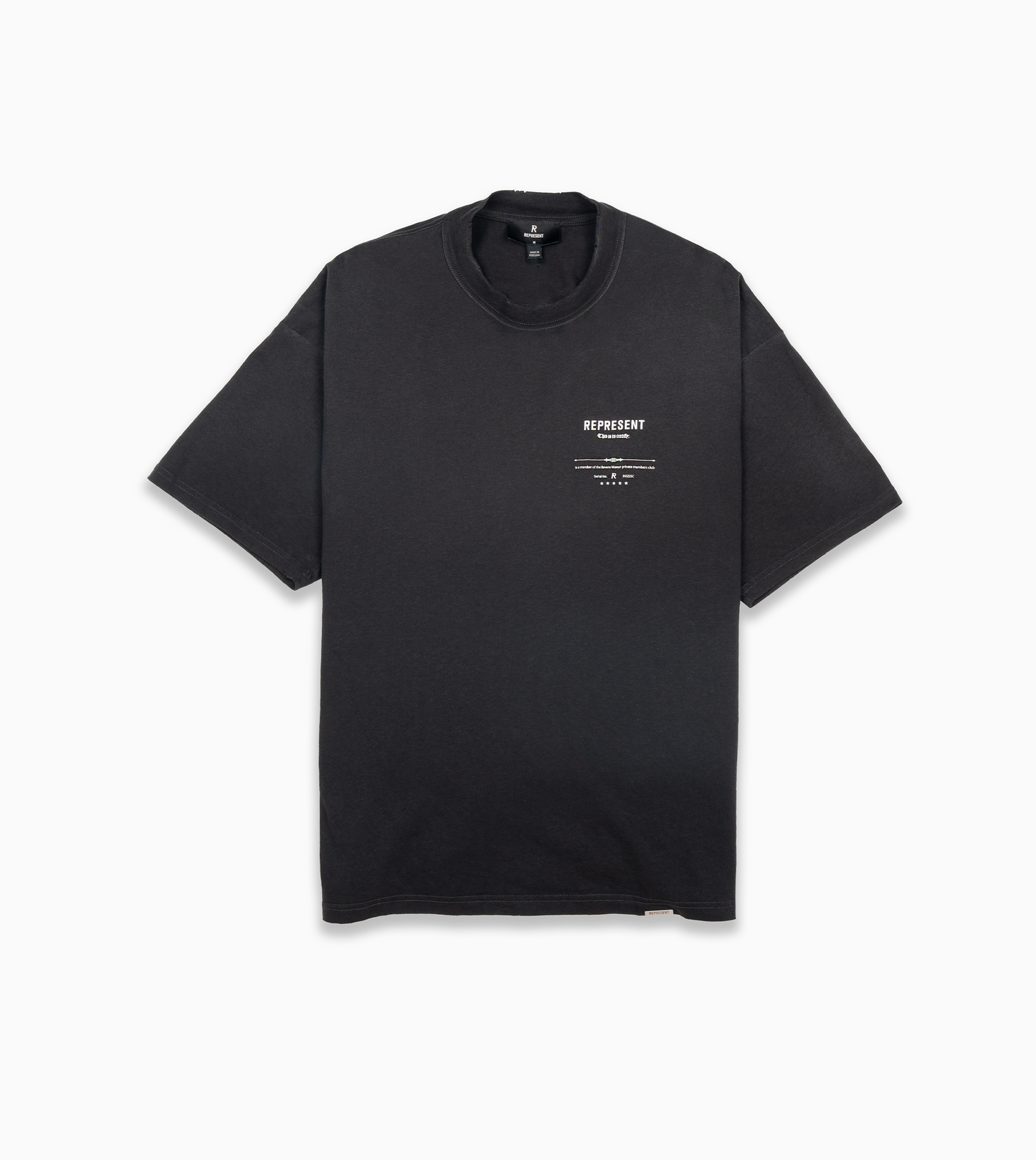 REPRESENT Revere Manor T-Shirt Stained Black